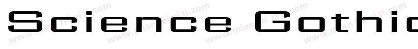 Science Gothic SemiBold Exp字体转换